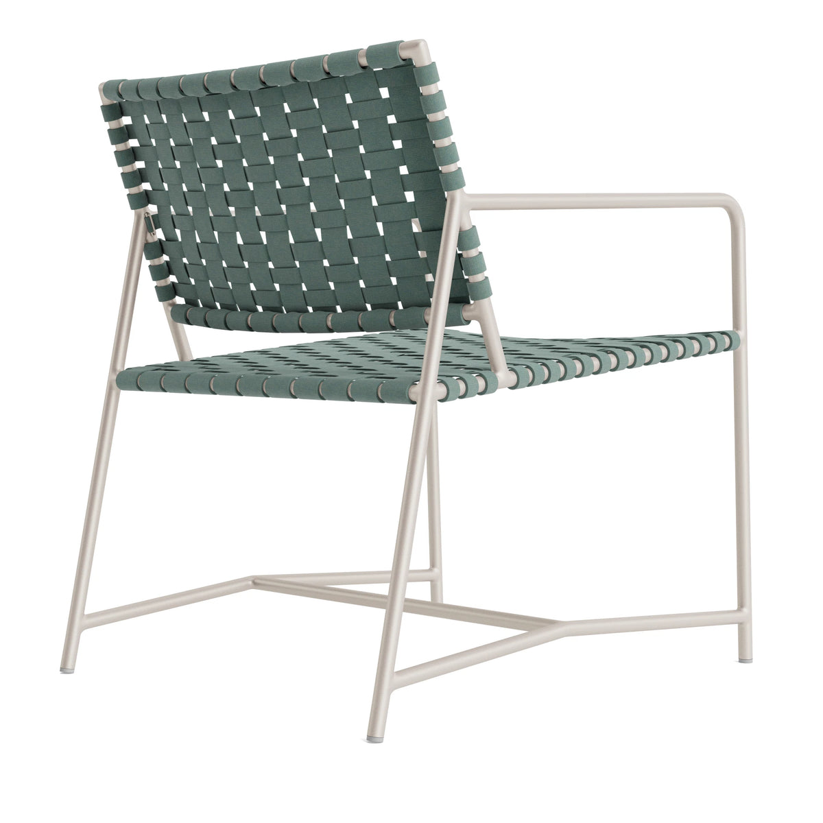 Stretch Dining Arm Chair — back-three-quarter