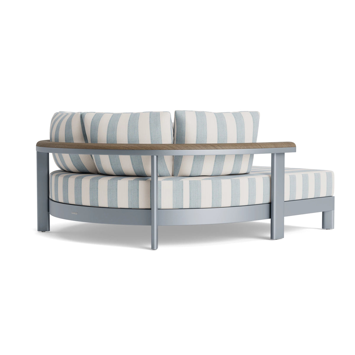 Luca Daybed with Teak — back-three-quarter