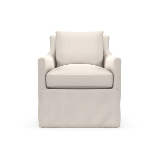 Ingrid Slipcovered Swivel Glider