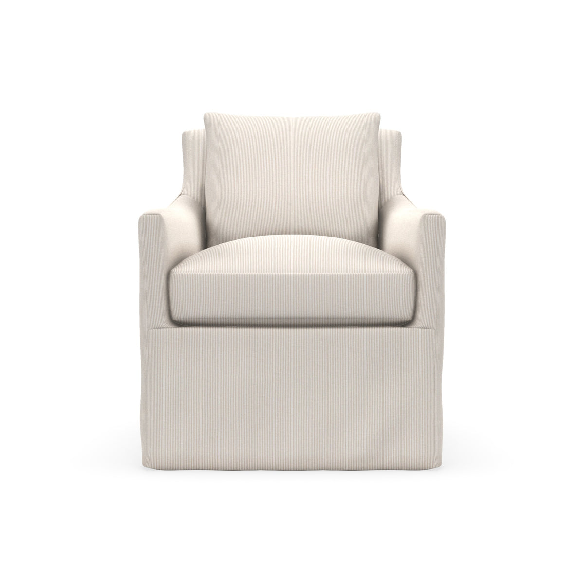 Ingrid Slipcovered Swivel Chair